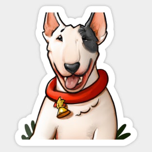 Cute Bull Terrier Drawing Sticker